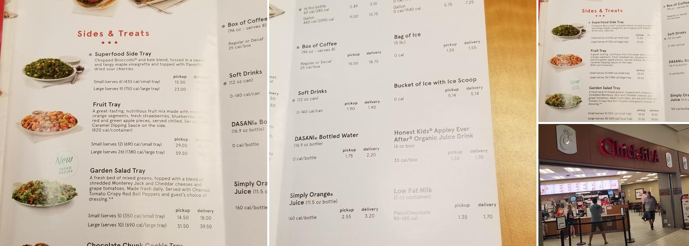 Chick-fil-A Menu