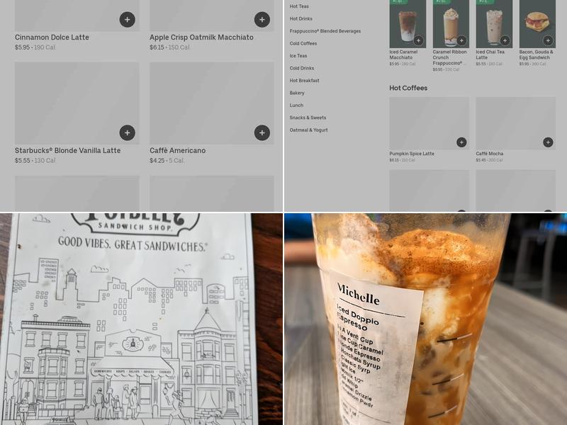 Starbucks Menu