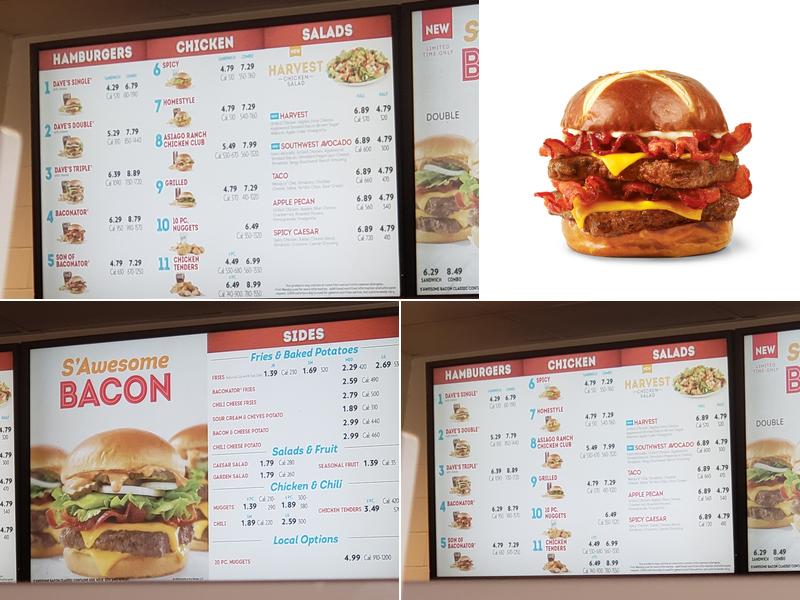 Wendy's Menu