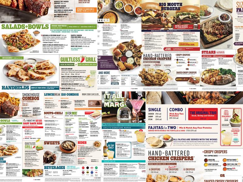 Chili's Grill & Bar Menu