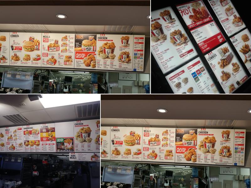KFC Menu