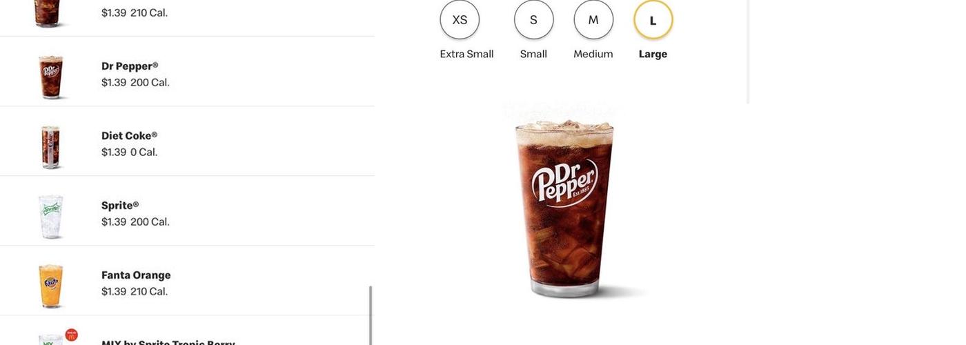 McDonald's Menu