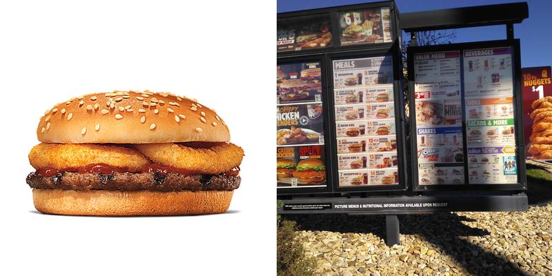 Burger King Menu