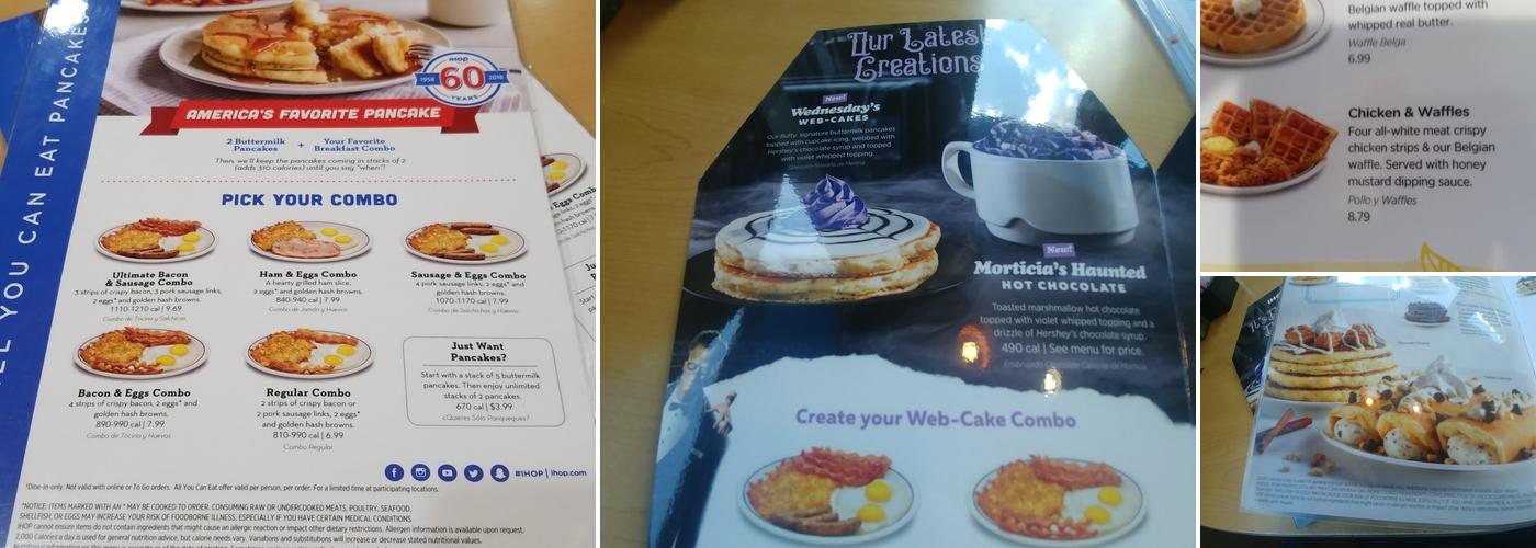 IHOP Menu
