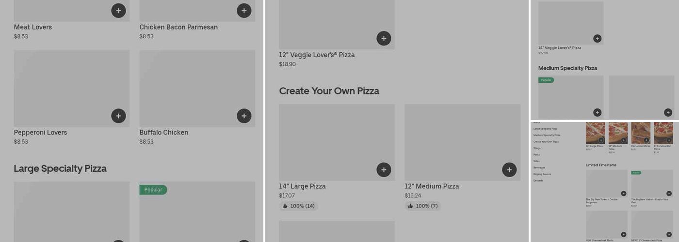 Pizza Hut Menu