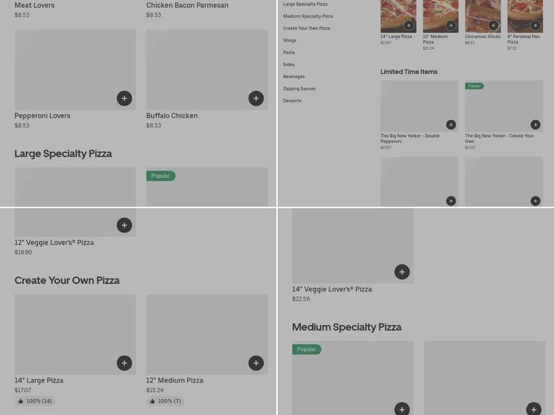 Pizza Hut Menu