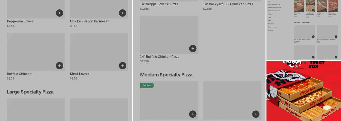 Pizza Hut Menu