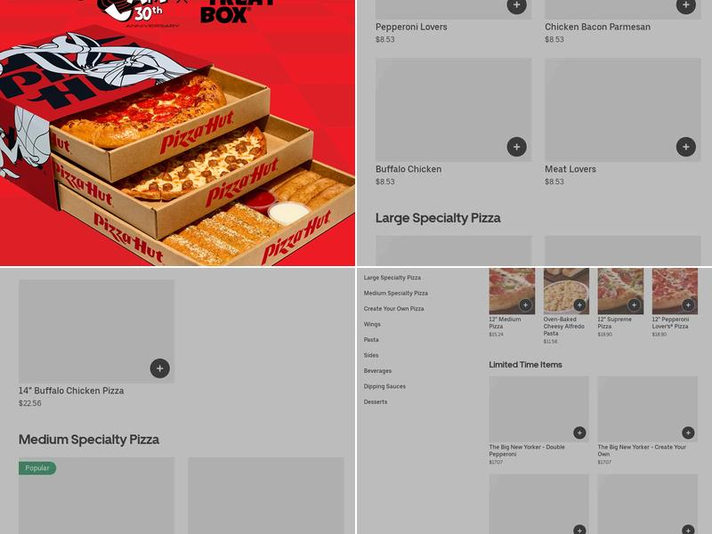 Pizza Hut Menu