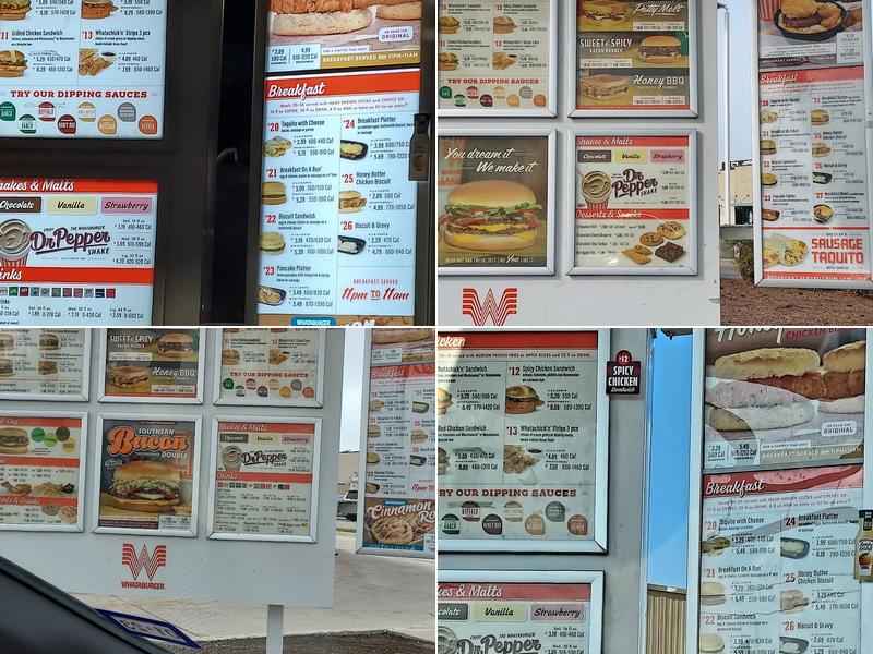 Whataburger Menu