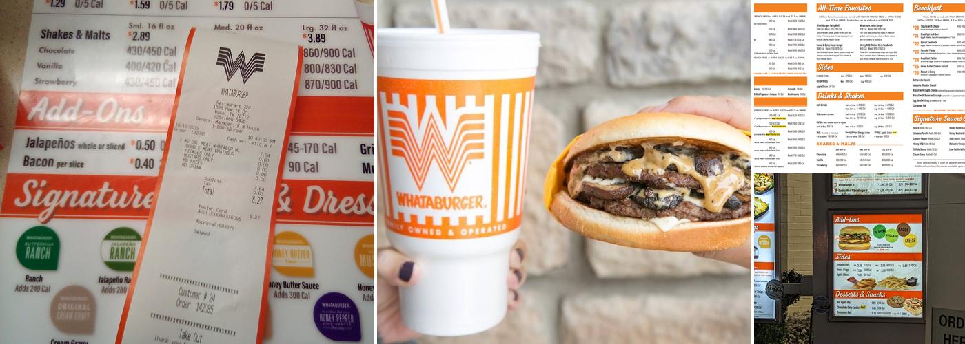Whataburger Menu