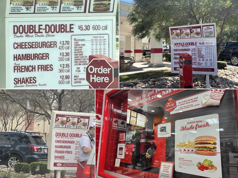 In-N-Out Burger Menu