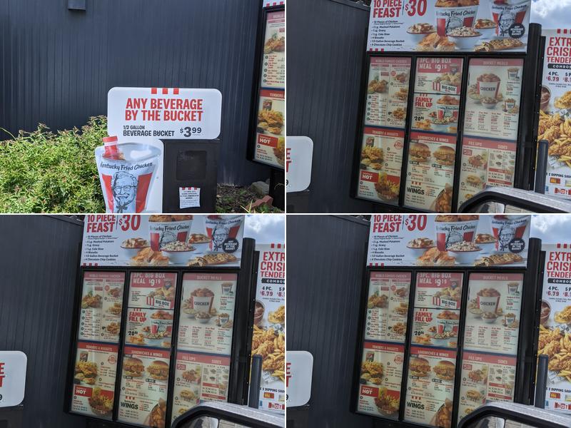 KFC Menu
