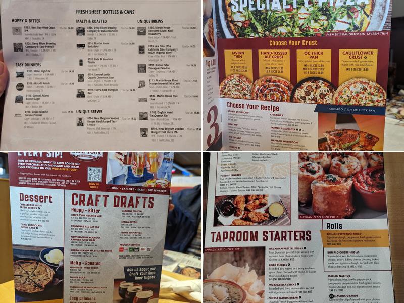 Old Chicago Pizza + Taproom Menu