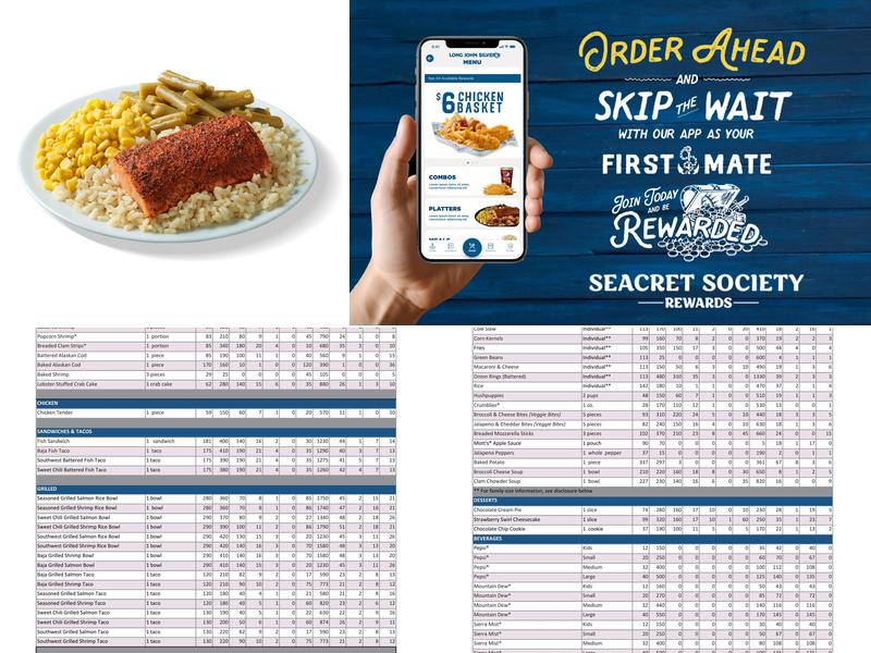Long John Silver's Menu