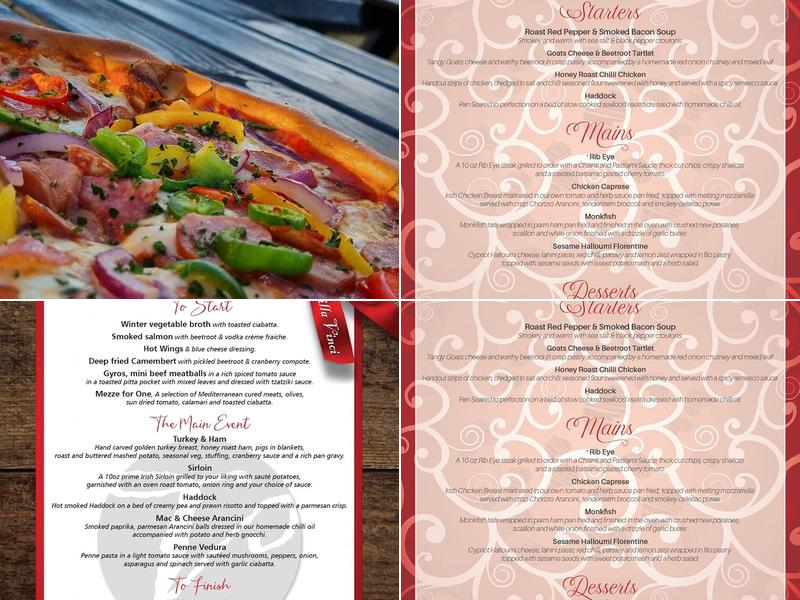 Villa Vinci Cookstown Menu