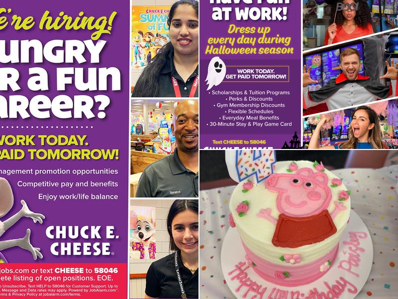 Chuck E. Cheese Menu