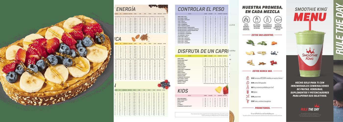 Smoothie King Menu
