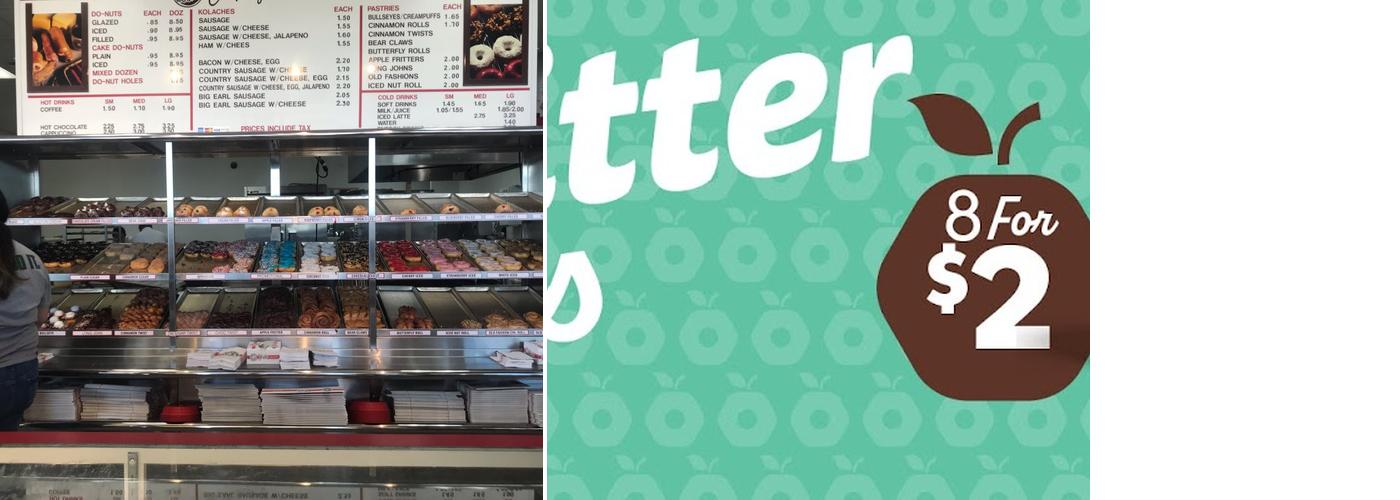 Shipley Do-Nuts Menu