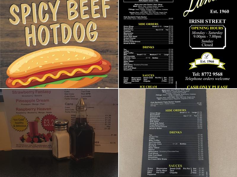 Landi’s IRISH st Dungannon Menu