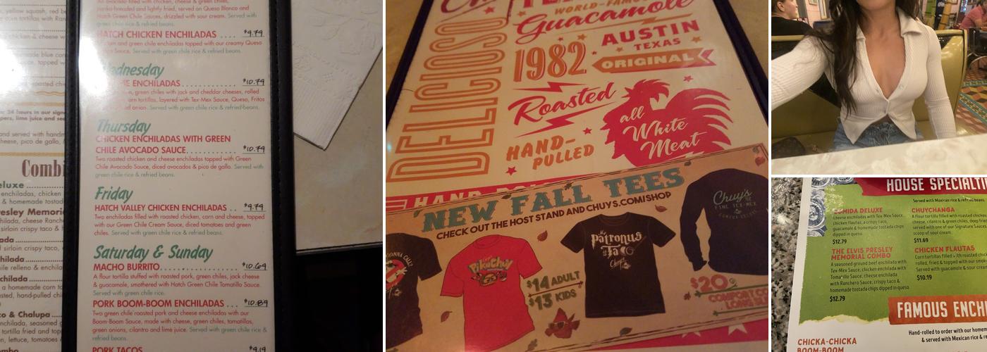 Chuy's Menu
