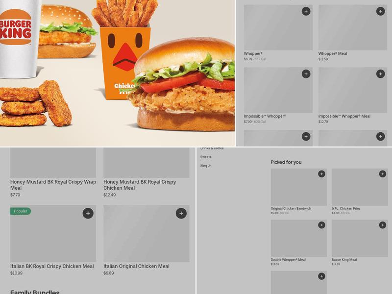 Burger King Menu