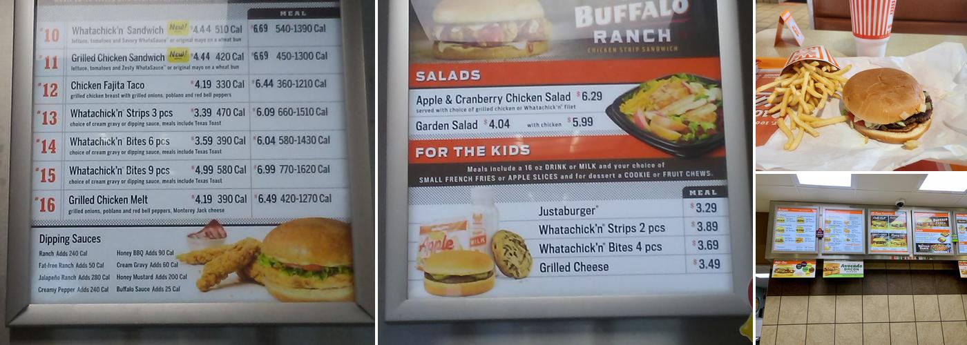 Whataburger Menu