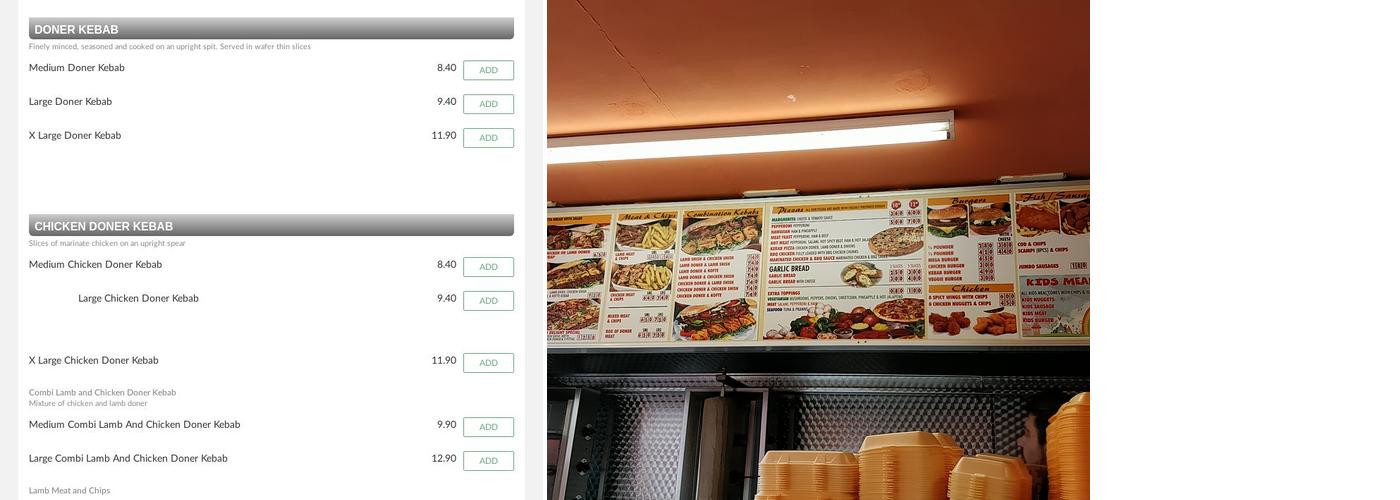 Turkish Delight Menu