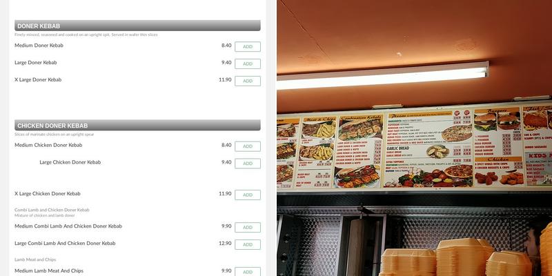 Turkish Delight Menu