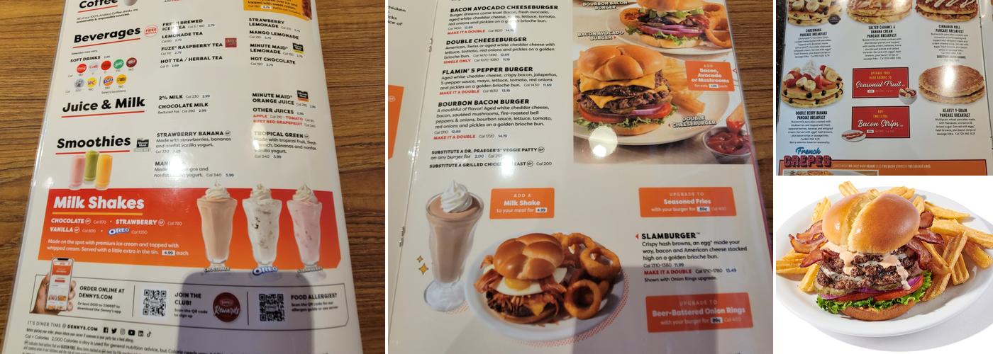 Denny's Menu