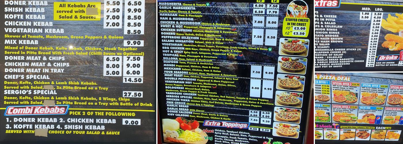Valley Kebab Shop treorchy Menu