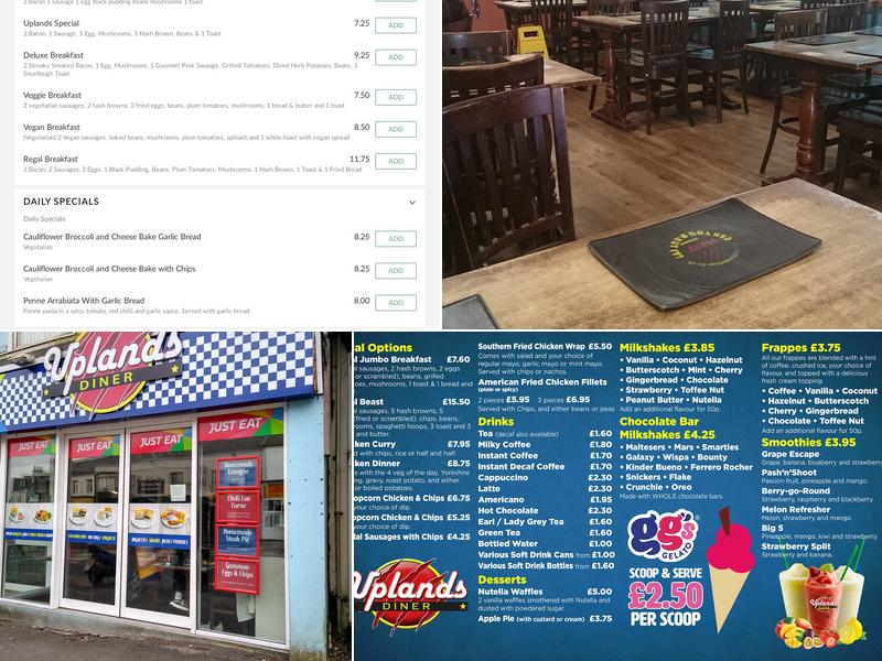 Uplands Diner Menu