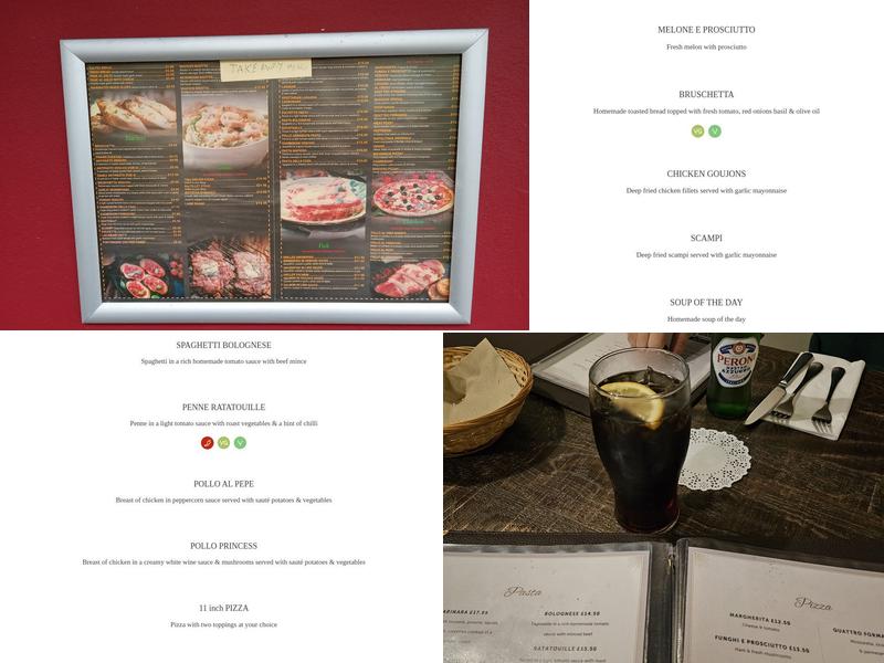 Pizzeria Vesuvio Menu