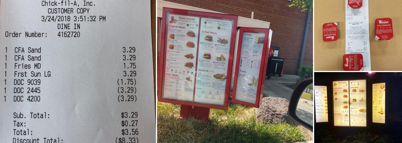 Chick-fil-A Menu