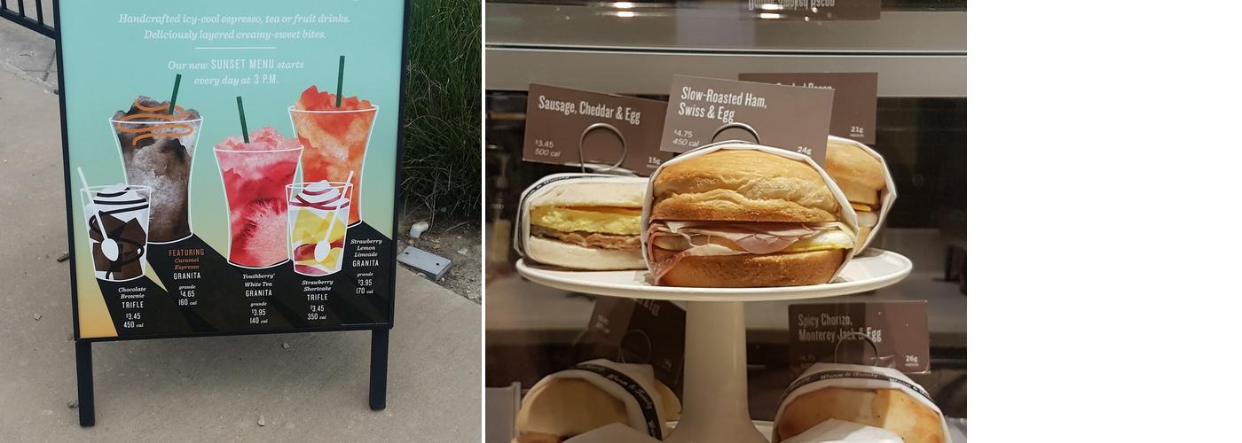 Starbucks Menu