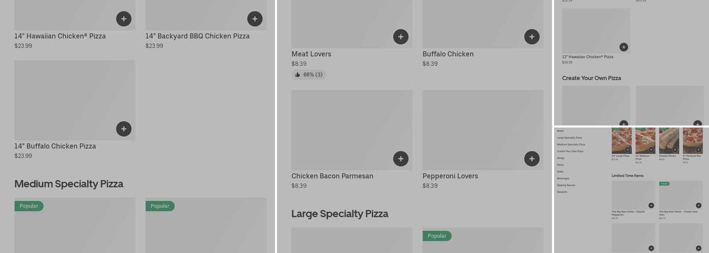 Pizza Hut Menu
