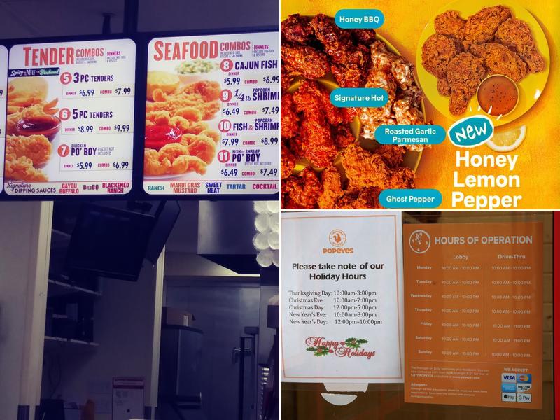 Popeyes Louisiana Kitchen Menu