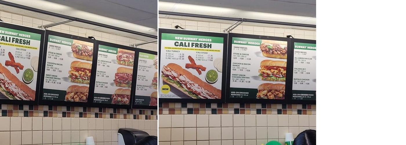 Subway Menu