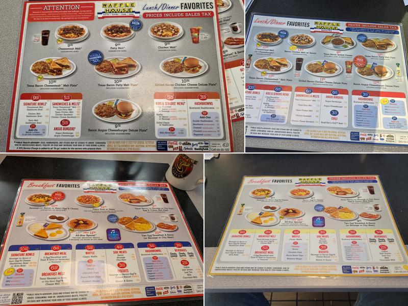 Waffle House Menu