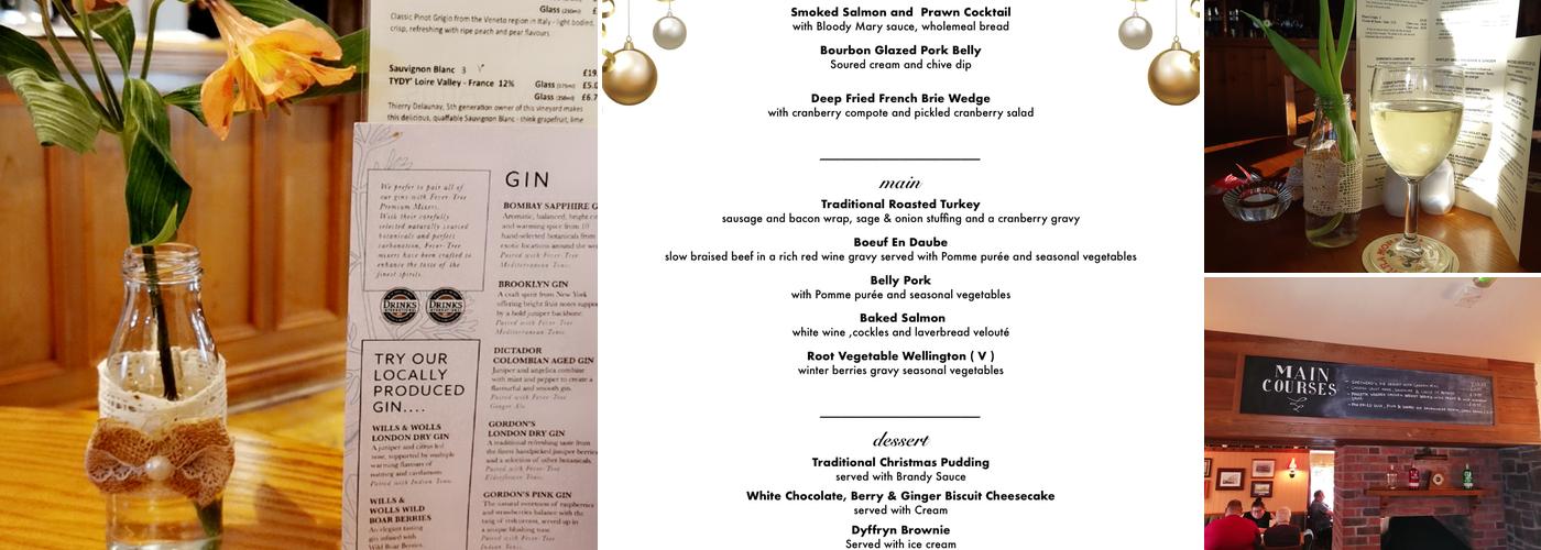 The Dyffryn Arms Menu