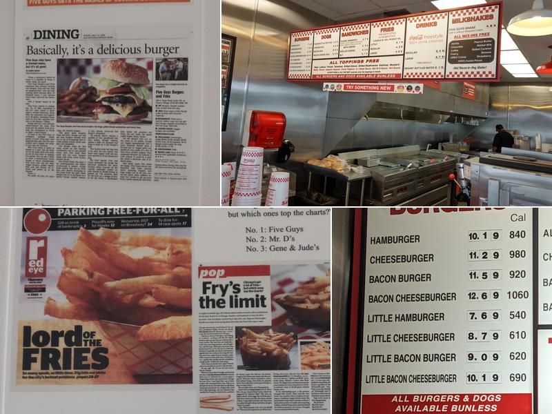 Five Guys Menu