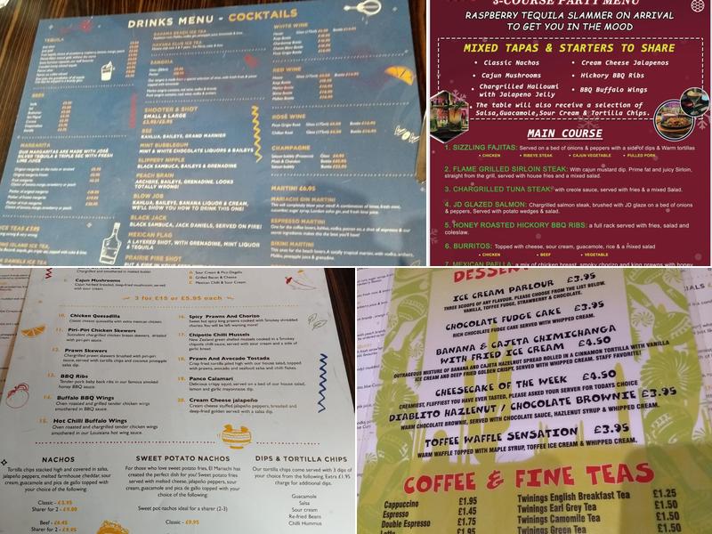 El Mariachi Mexican Cantina & Margarita Cocktail Bar Menu