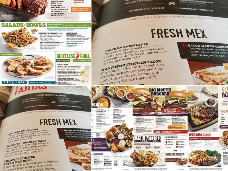 Chili's Grill & Bar Menu