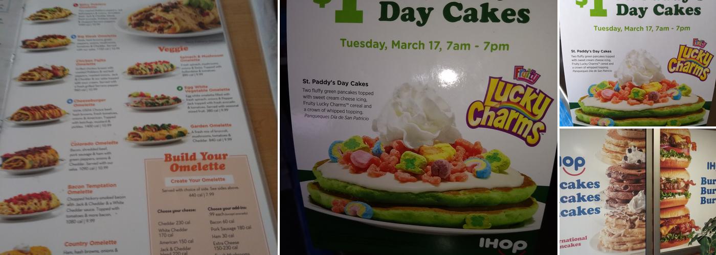 IHOP Menu