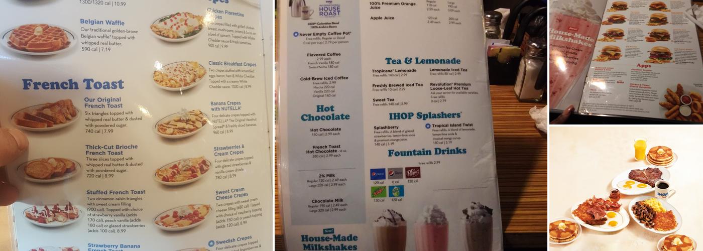 IHOP Menu