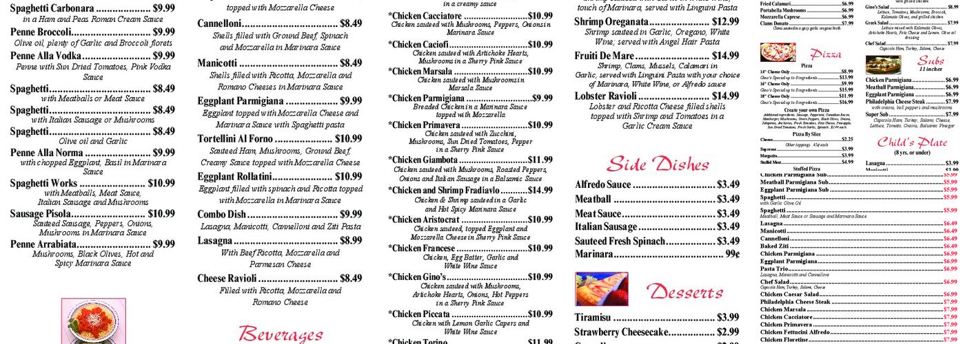 Pizza Hut Menu