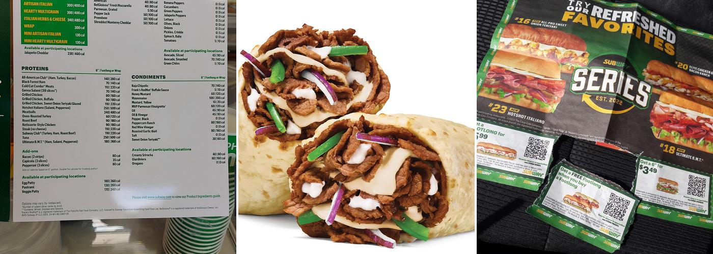 Subway Menu