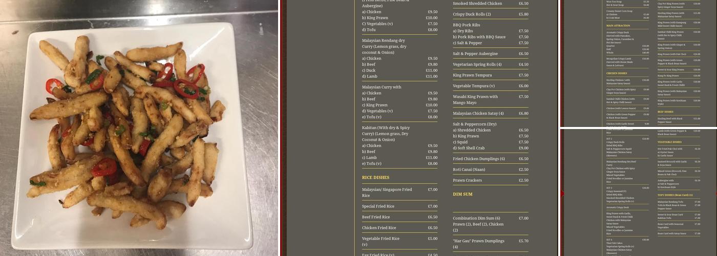 Longhouse Malaysian Fusion Menu