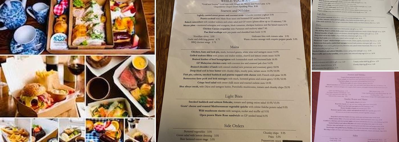 The White Hart Menu
