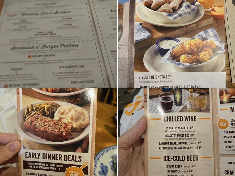 Cracker Barrel Old Country Store Menu