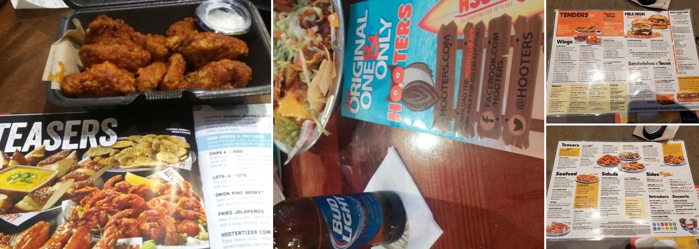 Hooters Menu